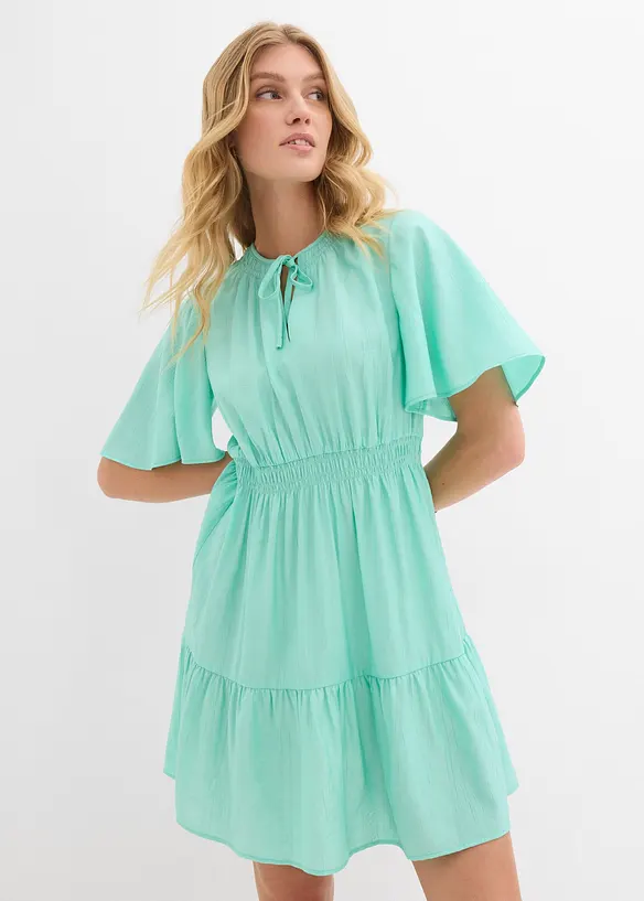 Robe courte et fluide en viscose mélangée, bonprix