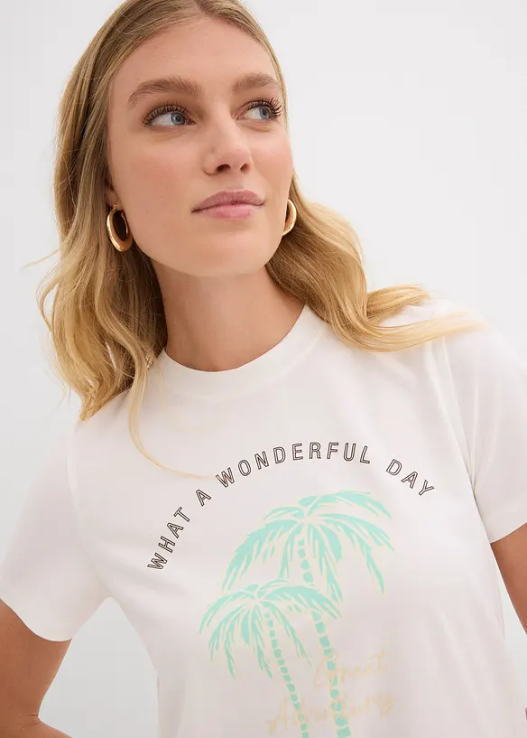 T-shirt avec imprimé, bonprix