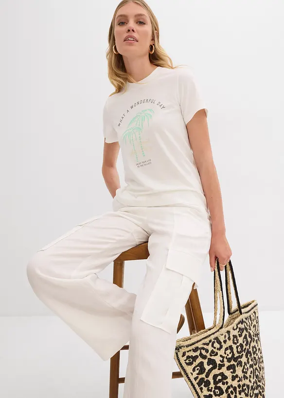 T-shirt avec imprimé, bonprix