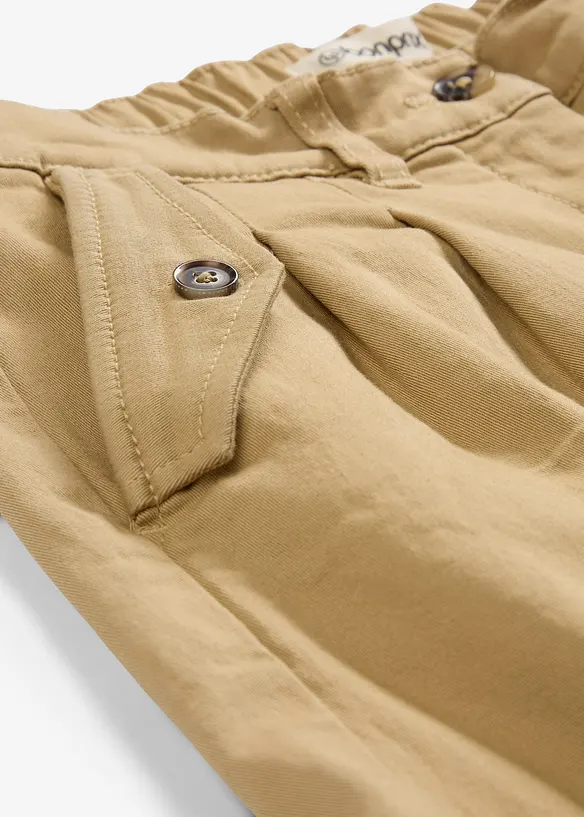 Short en twill, taille haute, bonprix