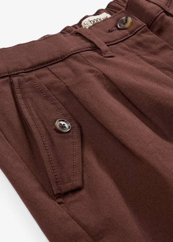 Short en twill, taille haute, bonprix