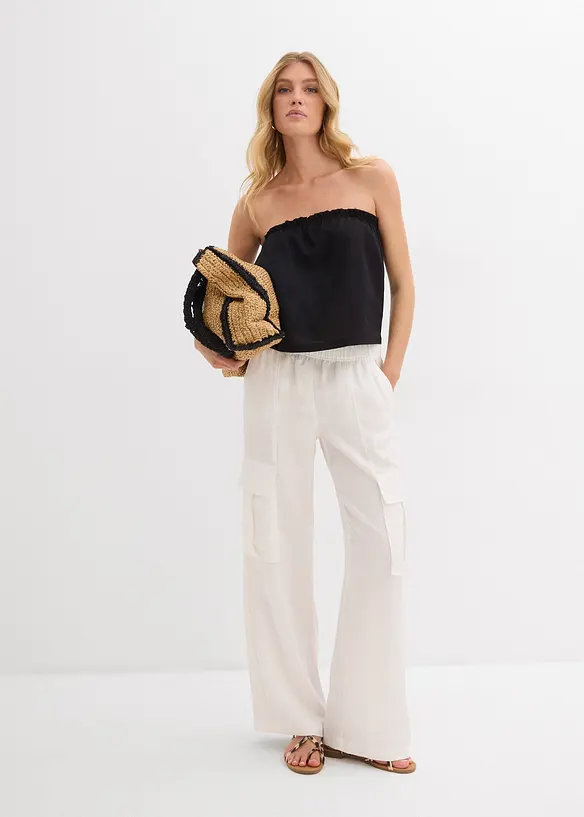 Pantalon cargo fluide en Lyocell mélangé, bonprix