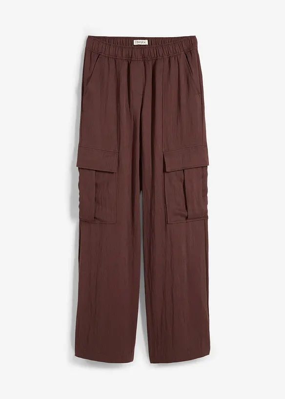 Pantalon cargo fluide en Lyocell mélangé, bonprix