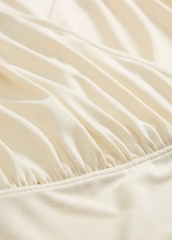 T-shirt cache-cœur en viscose mélangée, bonprix