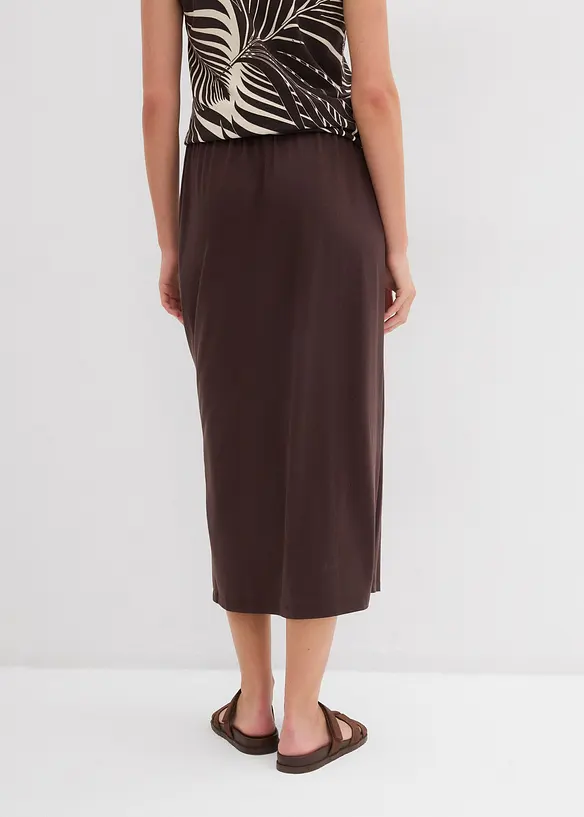 Jupe en jersey avec taille élastiquée, bonprix