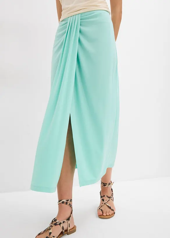 Jupe en jersey avec taille &eacute;lastiqu&eacute;e, bonprix