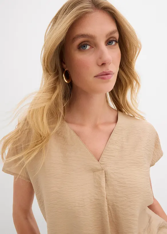 Blouse fluide en viscose mélangée, bonprix