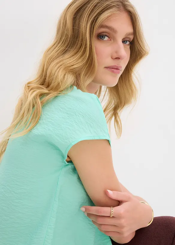 Blouse fluide en viscose m&eacute;lang&eacute;e, bonprix