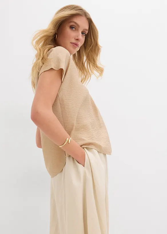 Blouse fluide en viscose mélangée, bonprix