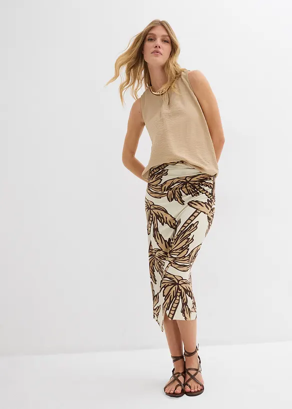 Top fluide sans manches en viscose mélangée, bonprix