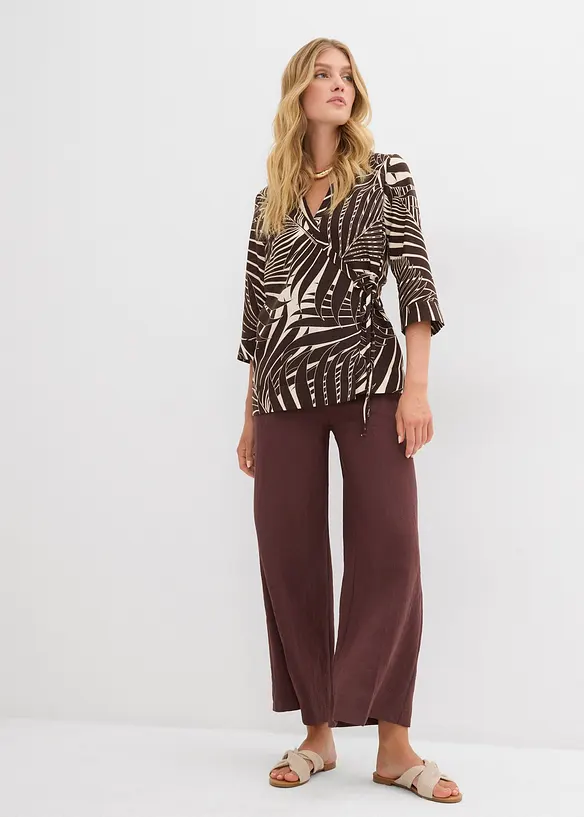 Blouse kimono aspect lin, bonprix