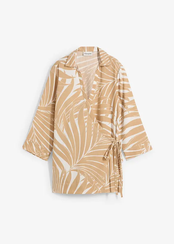 Blouse kimono aspect lin, bonprix