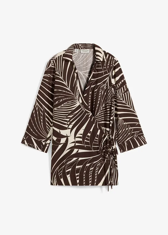 Blouse kimono aspect lin, bonprix