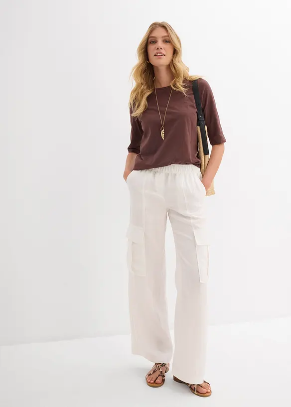 Lot de 2 T-shirts 100% coton, bonprix