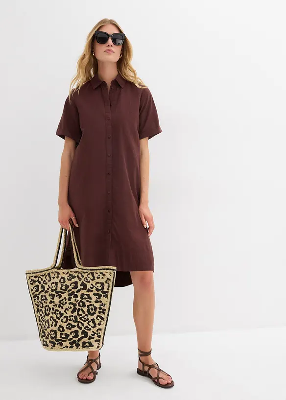 Robe-chemise 100% coton, bonprix