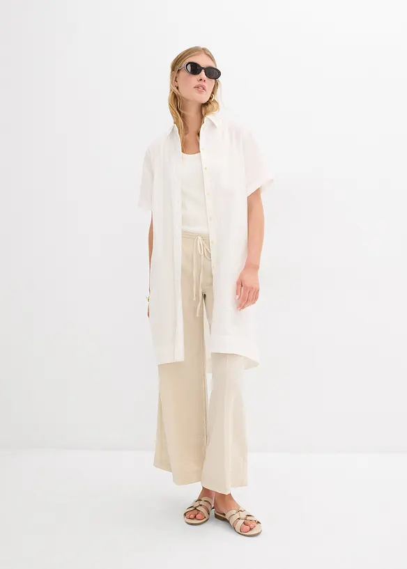 Jupe-culotte fluide en viscose mélangée, bonprix
