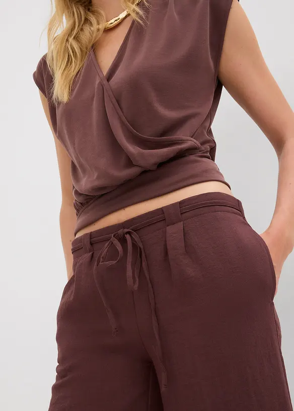 Jupe-culotte fluide en viscose mélangée, bonprix