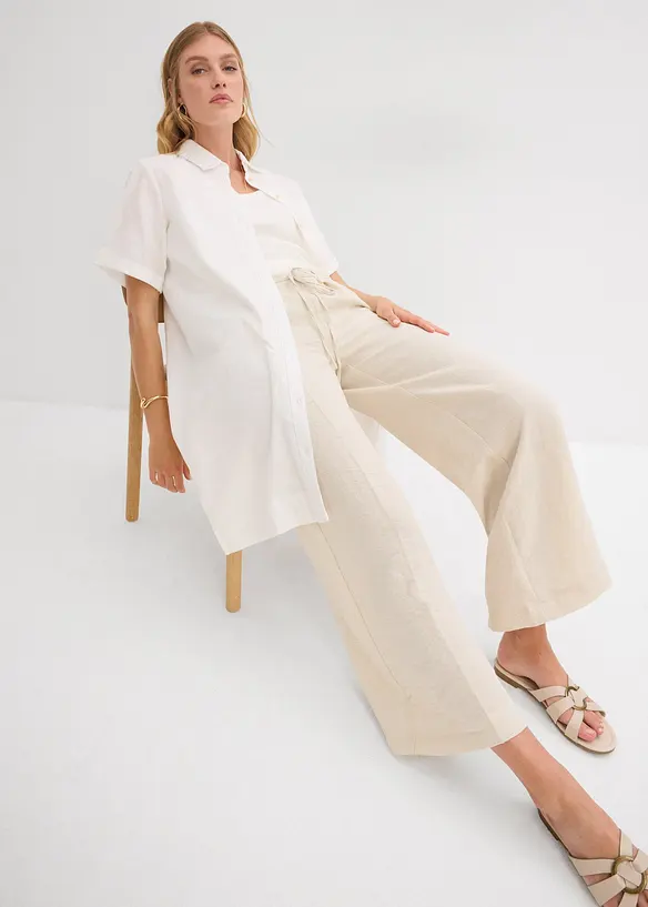 Jupe-culotte fluide en viscose mélangée, bonprix