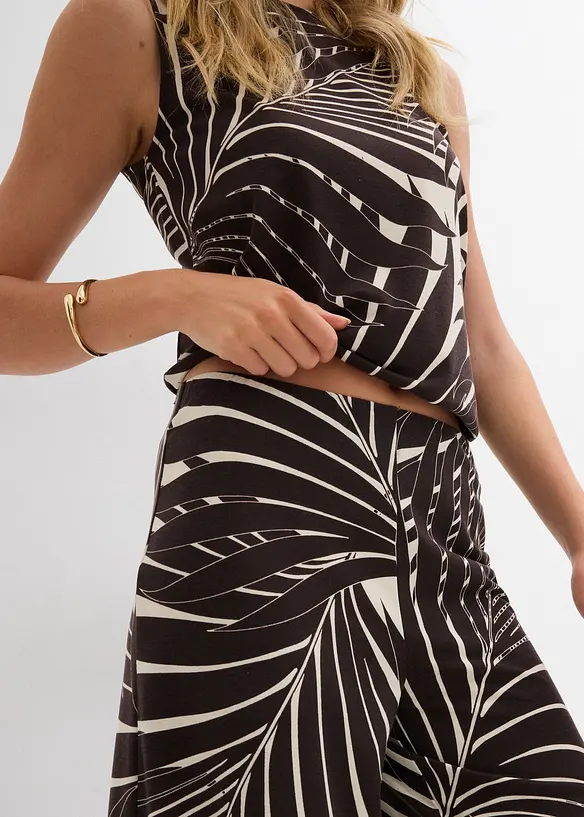 Jupe-culotte fluide en viscose mélangée, bonprix