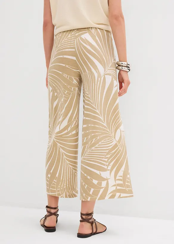 Jupe-culotte fluide en viscose m&eacute;lang&eacute;e, bonprix