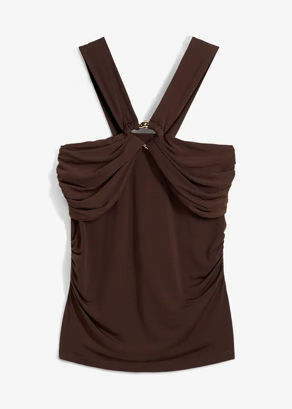 Top dos nu avec boucle en métal martelé, bonprix