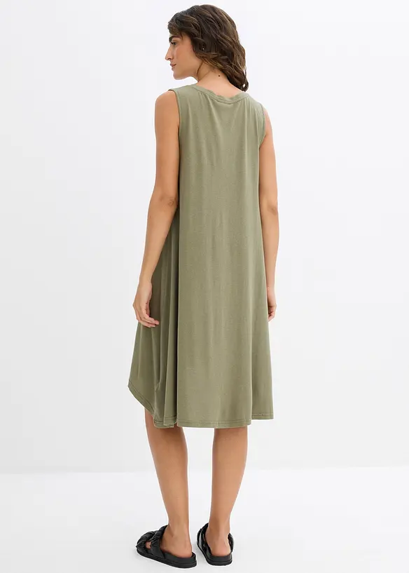 Robe en jersey à laçage, bonprix