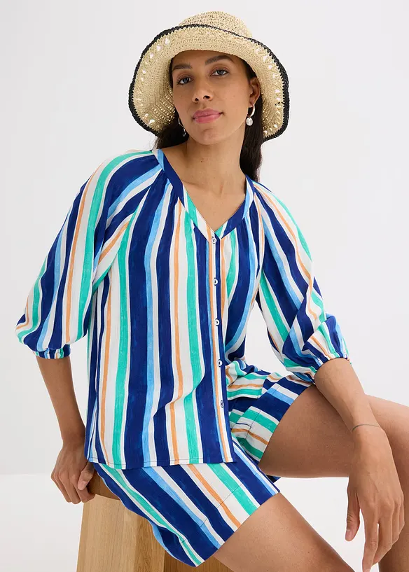 Chemisier en viscose texturée, bonprix