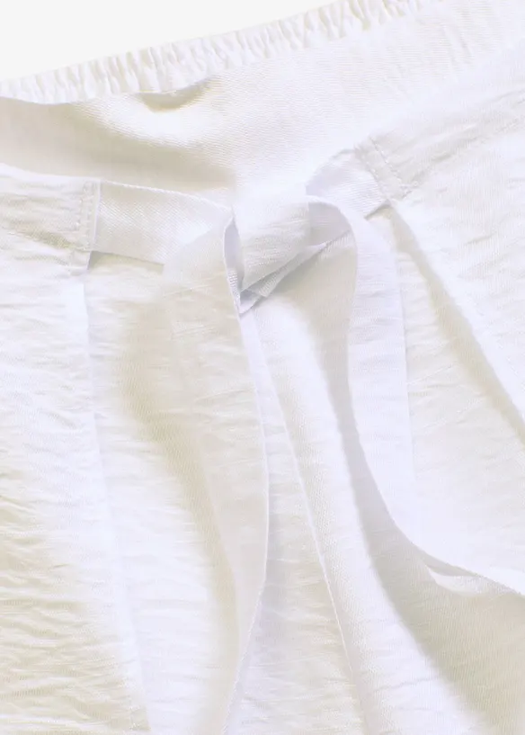 Pantalon palazzo fluide en viscose mélangée, bonprix