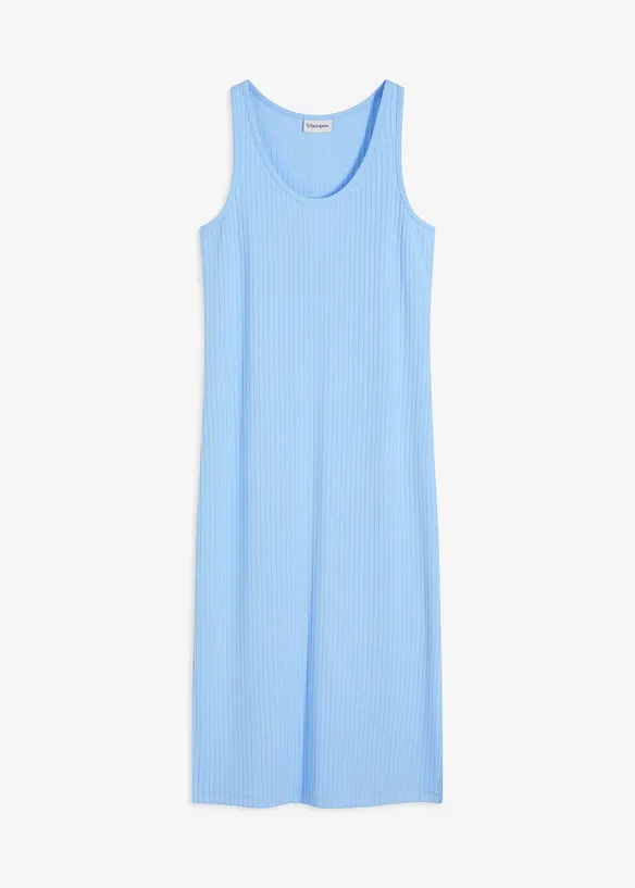 Robe midi en maille douce et côtelée, bonprix