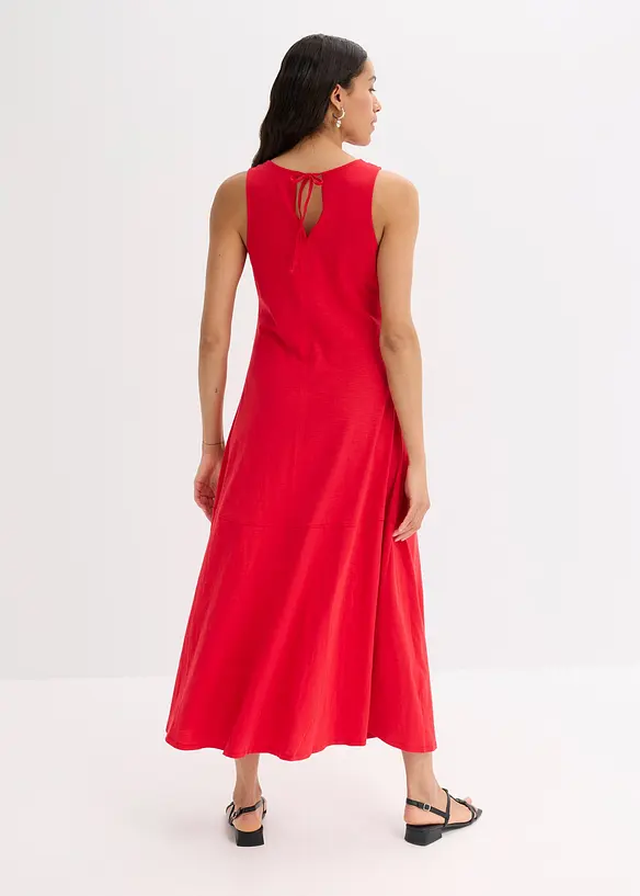 Robe longue 100% coton à bretelles, bonprix