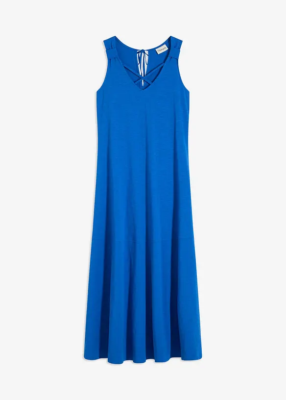 Robe longue 100% coton &agrave; bretelles, bonprix