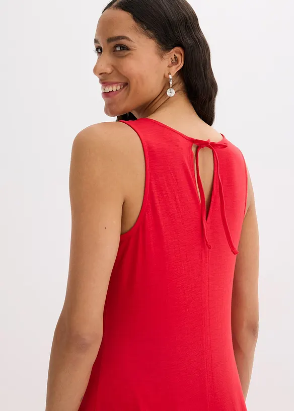 Robe longue 100% coton à bretelles, bonprix