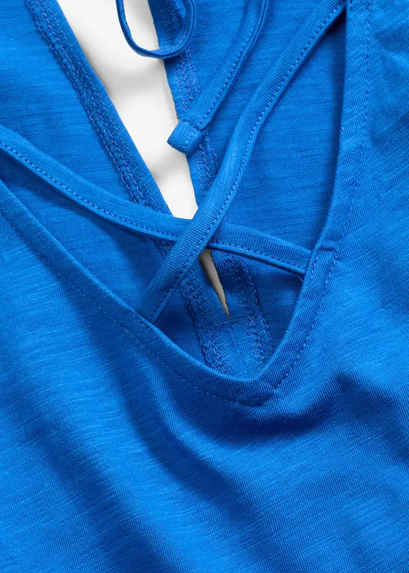 Robe longue 100% coton &agrave; bretelles, bonprix