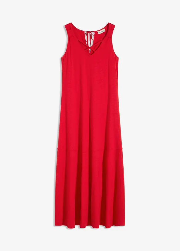 Robe longue 100% coton à bretelles, bonprix