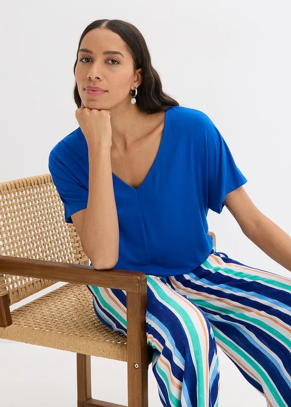 T-shirt oversize en viscose douce et extensible, bonprix