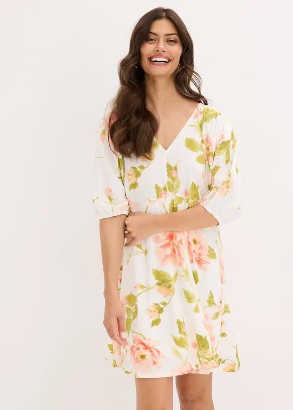 Robe-tunique imprimée en viscose fluide, bonprix