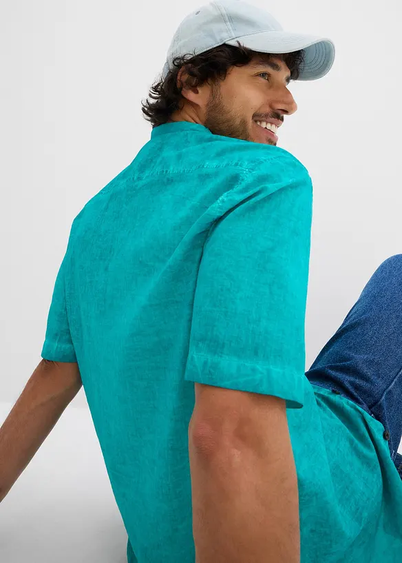 Chemise manches courtes aspect délavé, bonprix