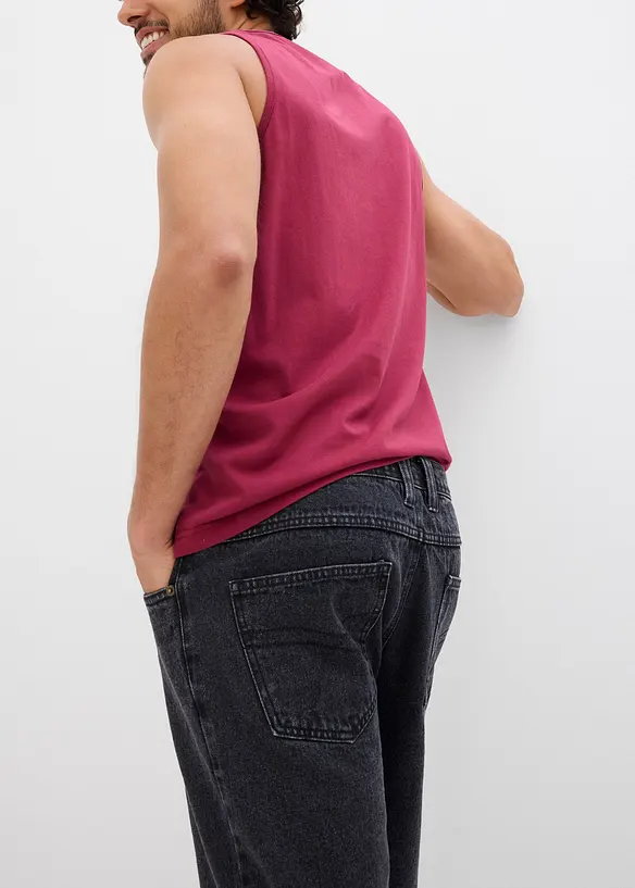 Bermuda classique en jean avec taille élastiquée, bonprix