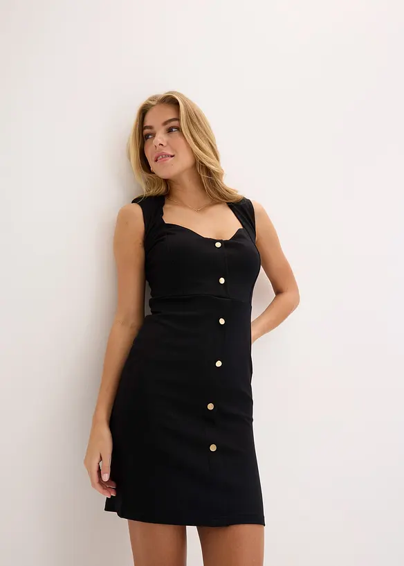 Robe courte à épaulettes, bonprix