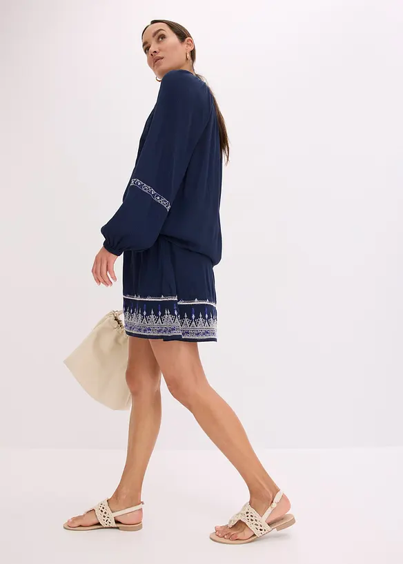 Mini-jupe avec broderie, bonprix