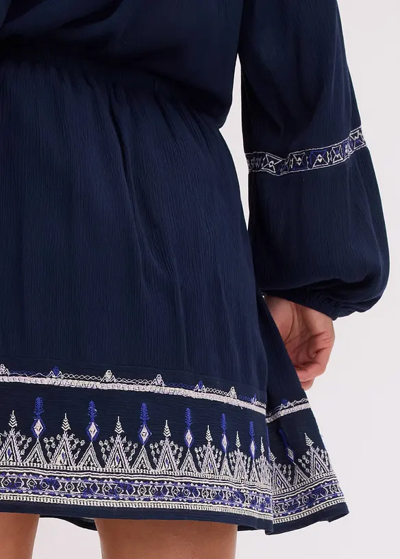 Mini-jupe avec broderie, bonprix