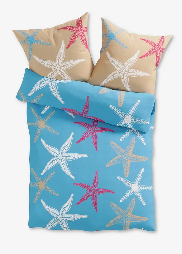 Parure de lit en coton m&eacute;lang&eacute;, bonprix