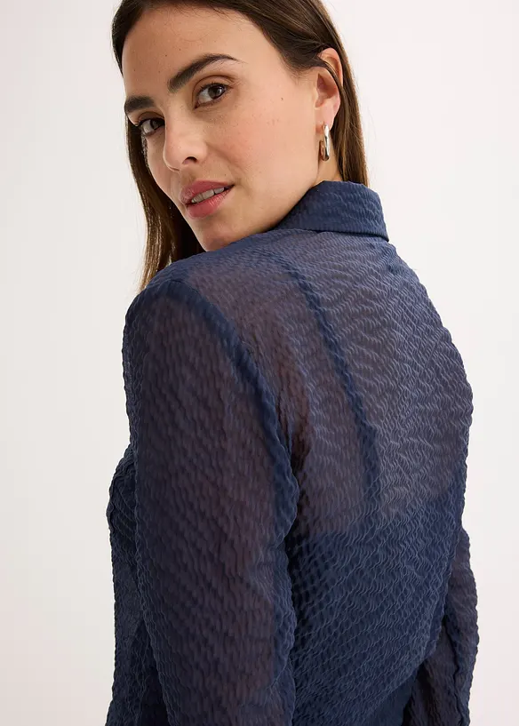 Chemisier transparent et texturé, bonprix