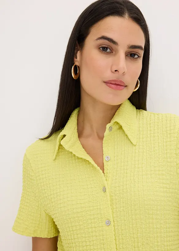 Chemisier en jersey texturé, bonprix