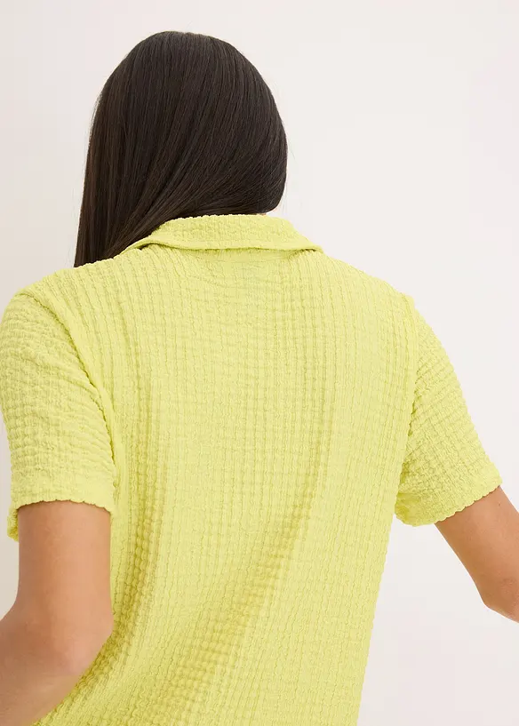 Chemisier en jersey texturé, bonprix
