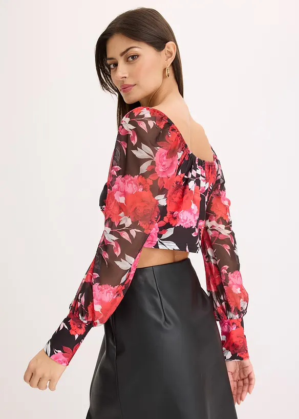 Top manches longues, cropped, bonprix