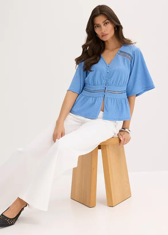 Chemisier léger à dentelle, bonprix