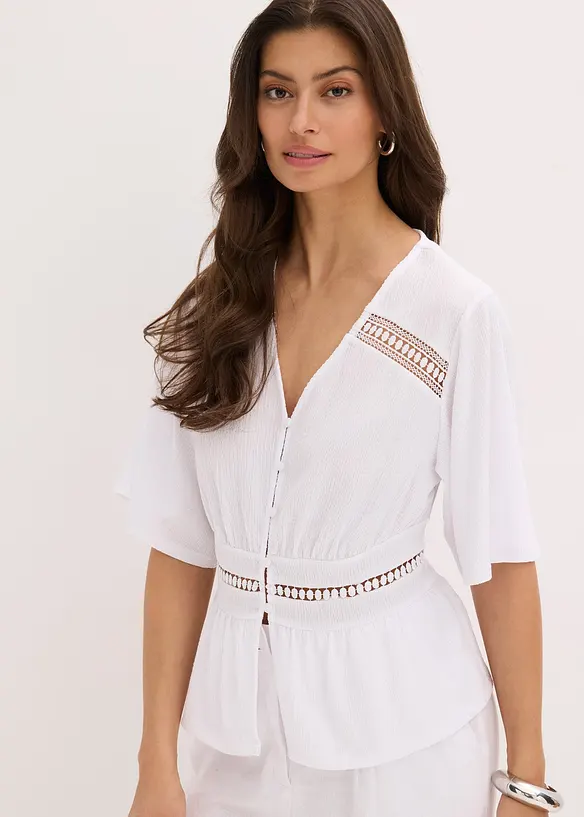 Chemisier léger à dentelle, bonprix