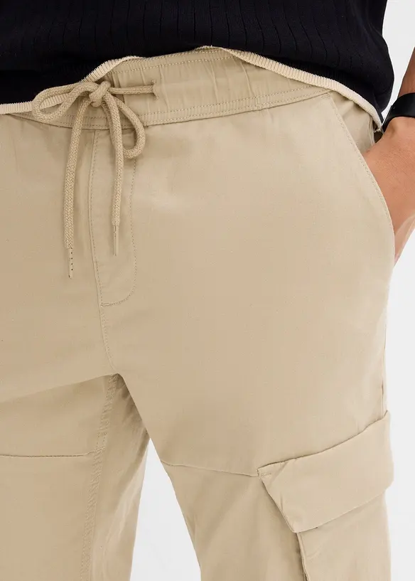 Pantalon jogger cargo droit, Regular, bonprix