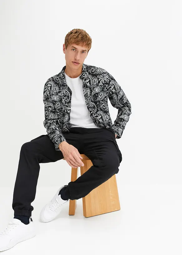 Pantalon jogger cargo droit, Regular, bonprix